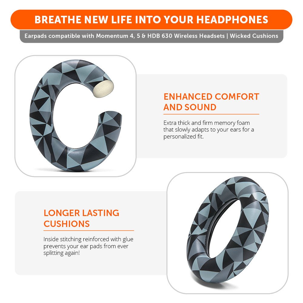 Sennheiser Momentum 4, 5 & HDB 630 Earpads - WC PadZ Momentum 4, 5 & HDB 630Ear PadsTorqelo.com