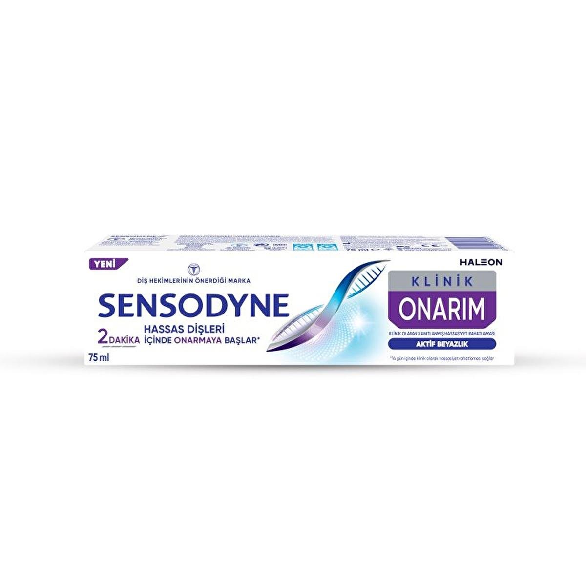 Sensodyne Sensitive Teeth Toothpaste - Clinical Repair, Active Whitening, 2.54 fl ozToothpasteTorqelo.com