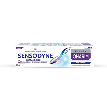 Sensodyne Sensitive Teeth Toothpaste - Clinical Repair, Active Whitening, 2.54 fl ozToothpasteTorqelo.com