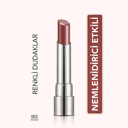 Flormar Sheer Up Moisturizing Lipstick - Pinky Nude: Natural Color, Glossy Finish, Hydrating Lip Color by Beauty Care Bag