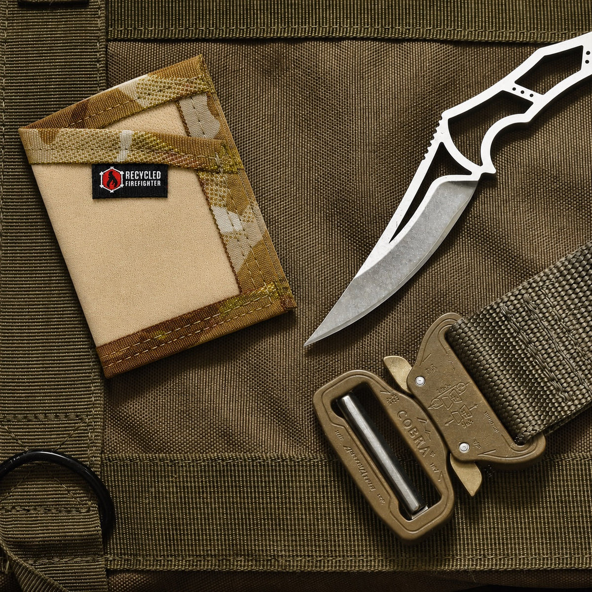 Sergeant Wallet - Combat Boot Leather Edition by Recycled Firefighter