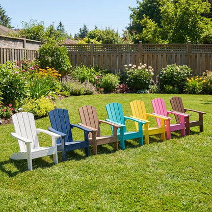 Set of 2 Kid's Adirondack Chair with with High Backrest and ArmrestsTorqelo.com
