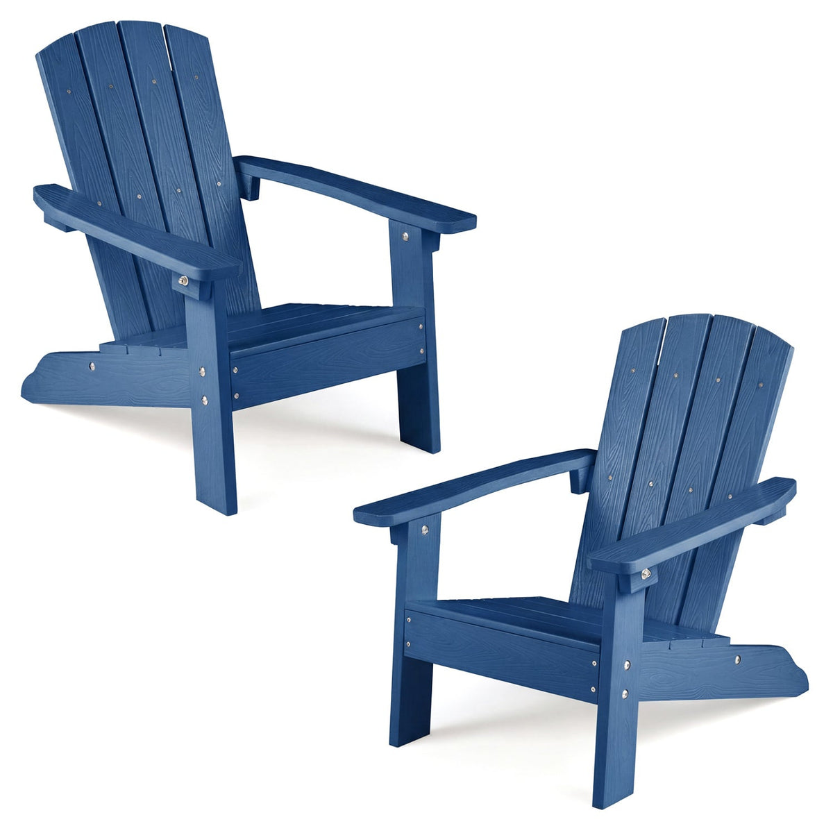 Set of 2 Kid's Adirondack Chair with with High Backrest and ArmrestsTorqelo.com