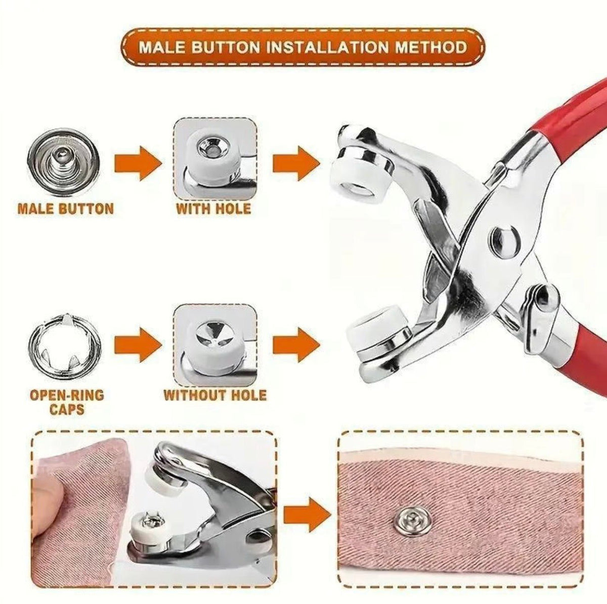 SewEase Button & Pliers KitTorqelo.com