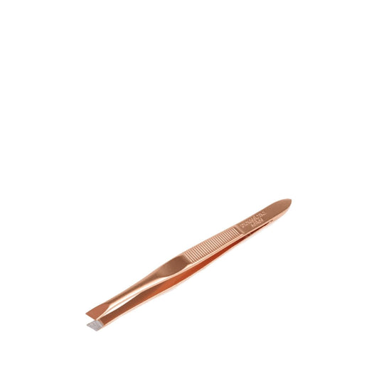 Trina Bronze Slant Tip Eyebrow Tweezers for Precision Grooming - High-Quality Beauty Accessories by Beauty Care Bag