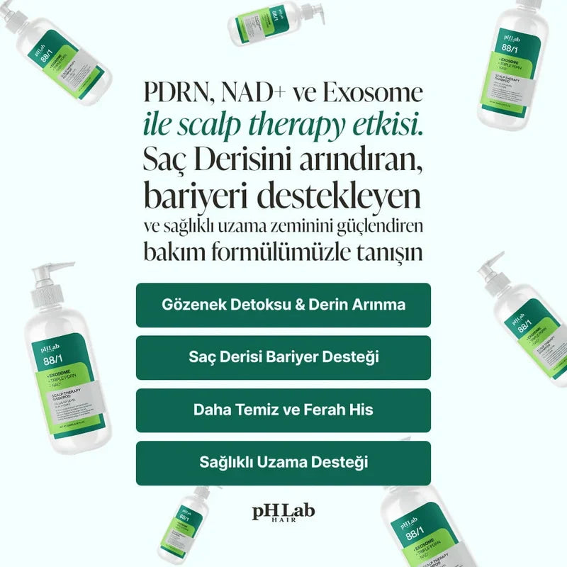PHLab Exosome NAD+ Triple PDRN Hair & Scalp Care Shampoo, 250ml by Beauty Care Bag