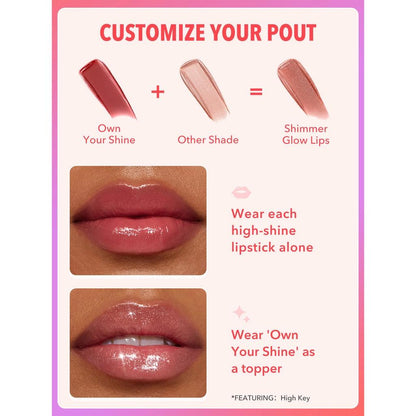 Sheglam Mirror Kiss Shine Lipstick 666 Own Your ShineMakeupTorqelo.com