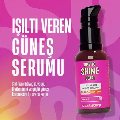 Short Story Time to Shine Dear SPF 50+ Vitamin C Serum 30 ml by Beauty Care Bag