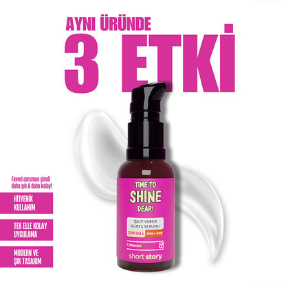 Short Story Time to Shine Dear SPF 50+ Vitamin C Serum 30 ml by Beauty Care Bag