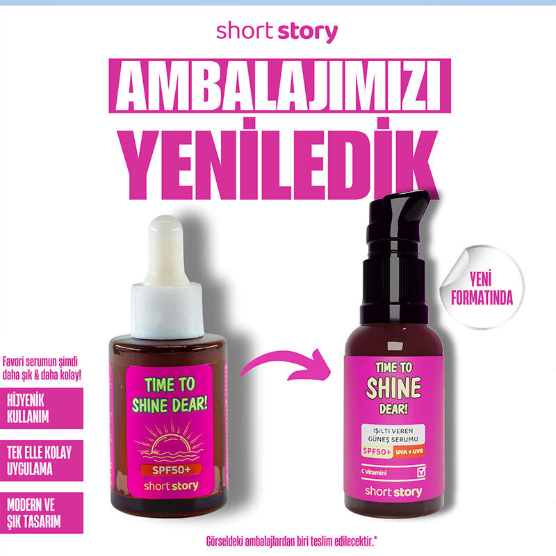 Short Story Time to Shine Dear SPF 50+ Vitamin C Serum 30 ml by Beauty Care Bag