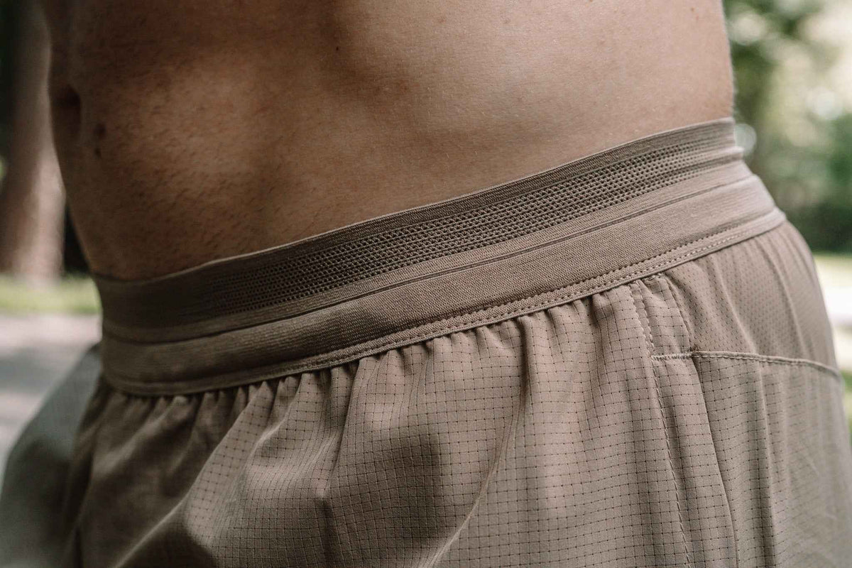 MEN’S | HYBRIFLEX SHORT : TAN by Alpha Country Training + Nutrition