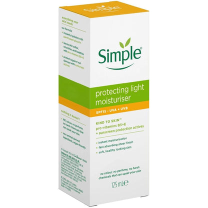 Simple SPF 15 Hydrating Moisturizer for Sensitive Skin 125 mlSPFTorqelo.com