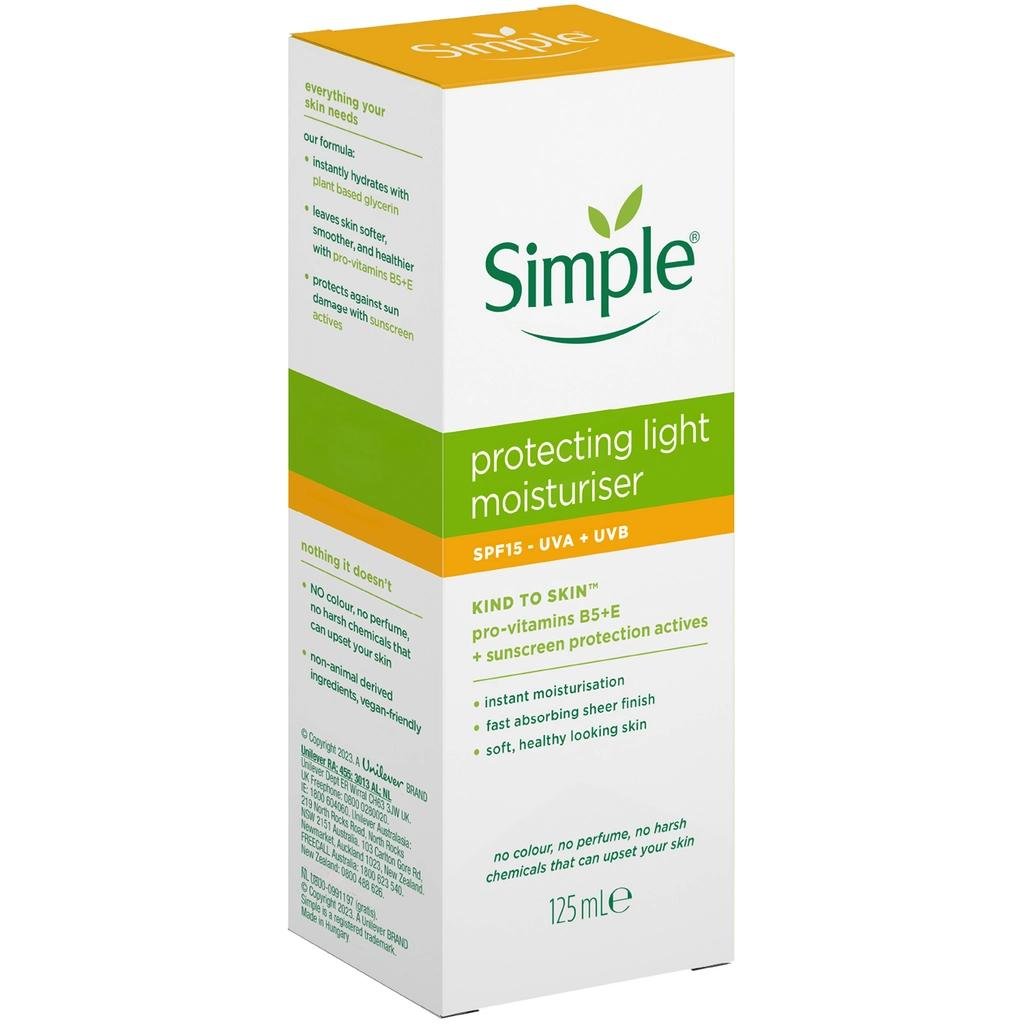 Simple SPF 15 Hydrating Moisturizer for Sensitive Skin 125 mlSPFTorqelo.com