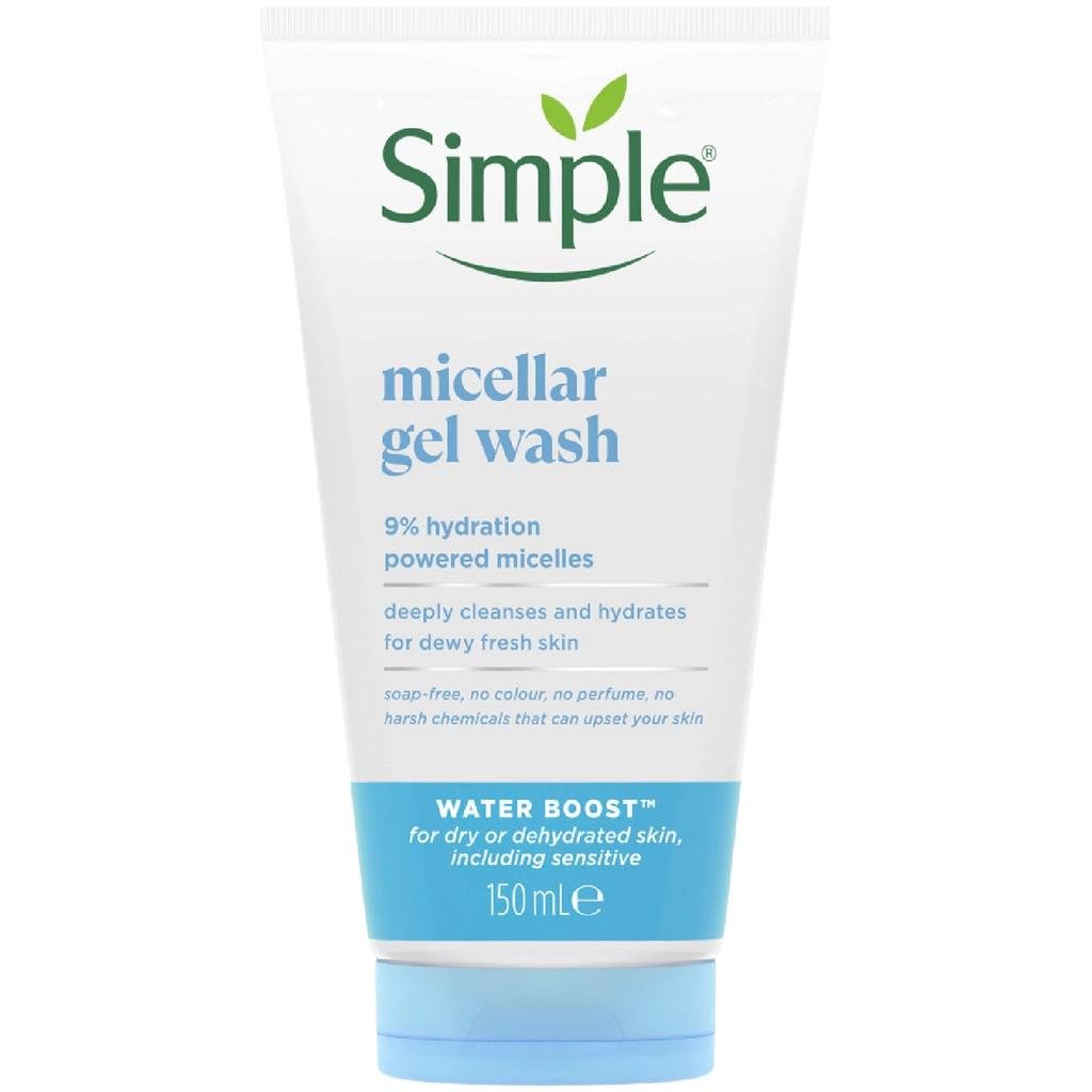 Simple Water Boost Micellar Facial Cleansing Gel 150 mlSkincareTorqelo.com
