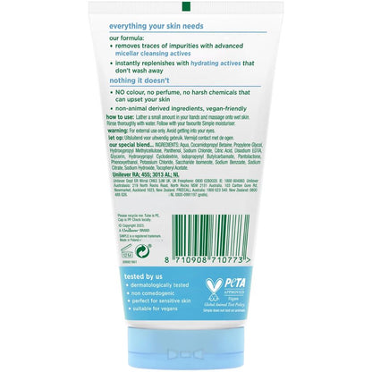 Simple Water Boost Micellar Facial Cleansing Gel 150 mlSkincareTorqelo.com