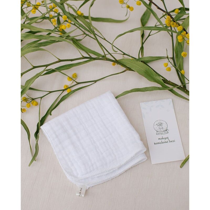 Simya Evi Muslin Makeup Remover Cloth Eco-Friendly Cotton by Beauty Care Bag
