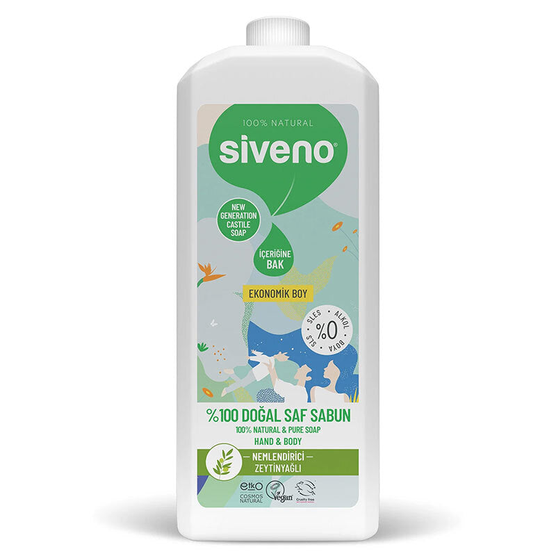 Siveno Olive Oil Moisturizing Natural Soap 1L by Beauty Care Bag