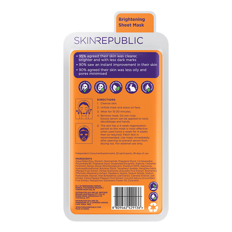 Skin Republic Niacinamide 2% Face Mask for Brightening 25 ml by Beauty Care Bag