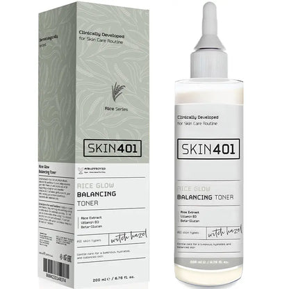 Skin401 Rice Glow Balancing Toner for Brightening 200ml by Beauty Care Bag
