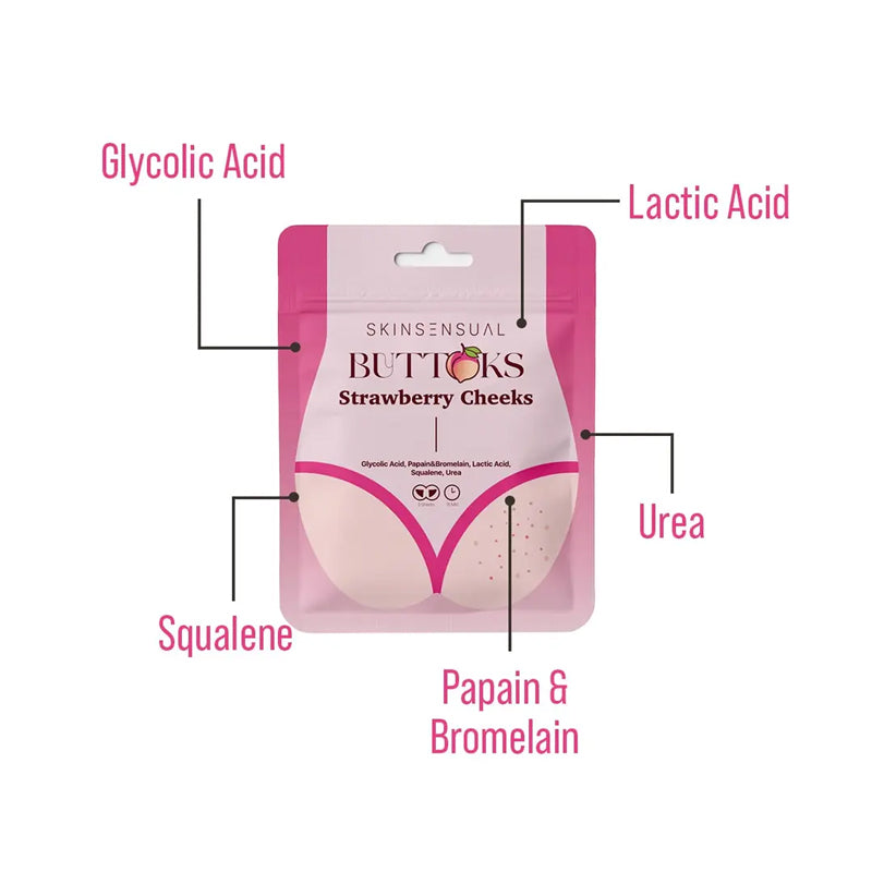 Skin Sensual Strawberry Cheeks Buttocks Body Mask 50 ml by Beauty Care Bag