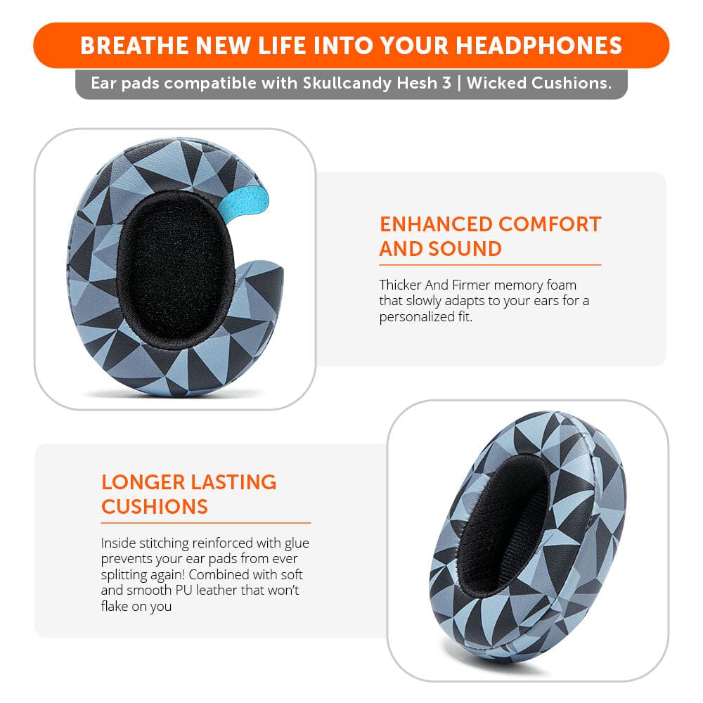 Skullcandy Hesh 3, Evo, and Crusher Replacement EarpadsEar PadsTorqelo.com
