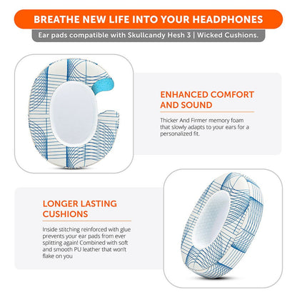 Skullcandy Hesh 3, Evo, and Crusher Replacement EarpadsEar PadsTorqelo.com