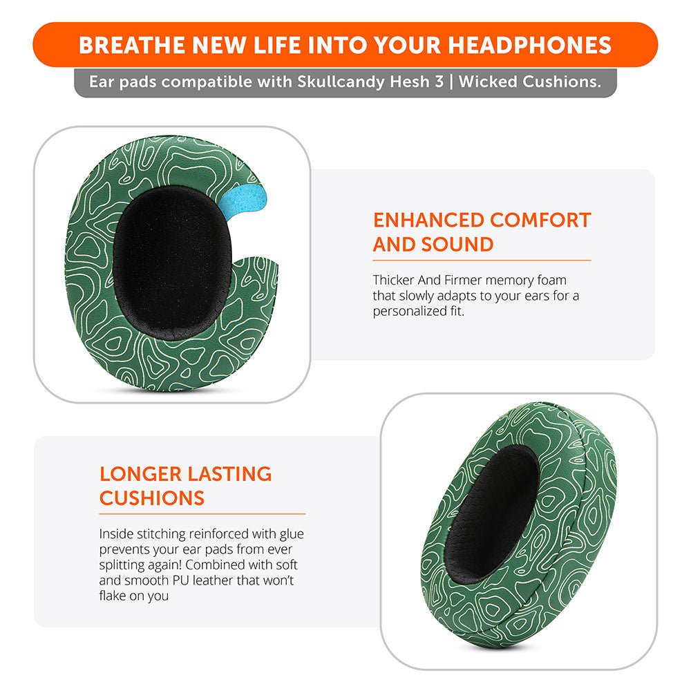 Skullcandy Hesh 3, Evo, and Crusher Replacement EarpadsEar PadsTorqelo.com