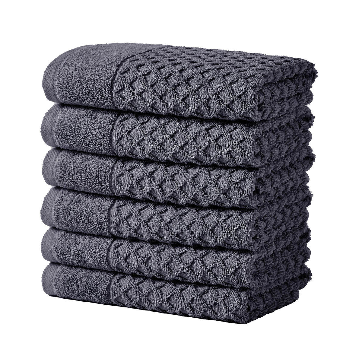 Cotton Diamond Waffle Weave Bath Towel Set - Grayson Collection by Great Bay Home