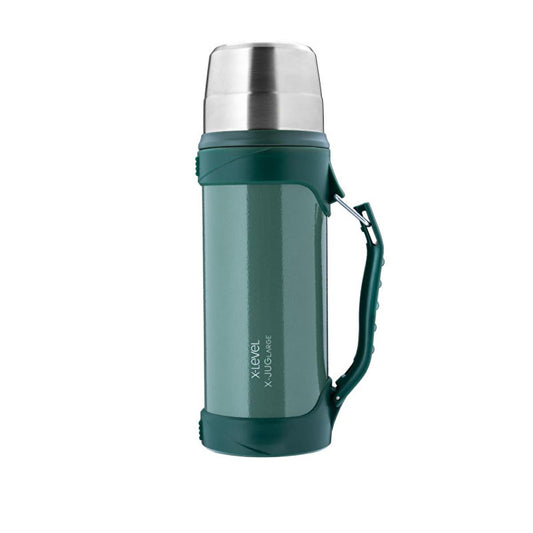 X-Level Large Capacity Thermal Flask - 1200ml Stainless Steel Insulated Bottle for Outdoor Enthusiasts by Beauty Care Bag