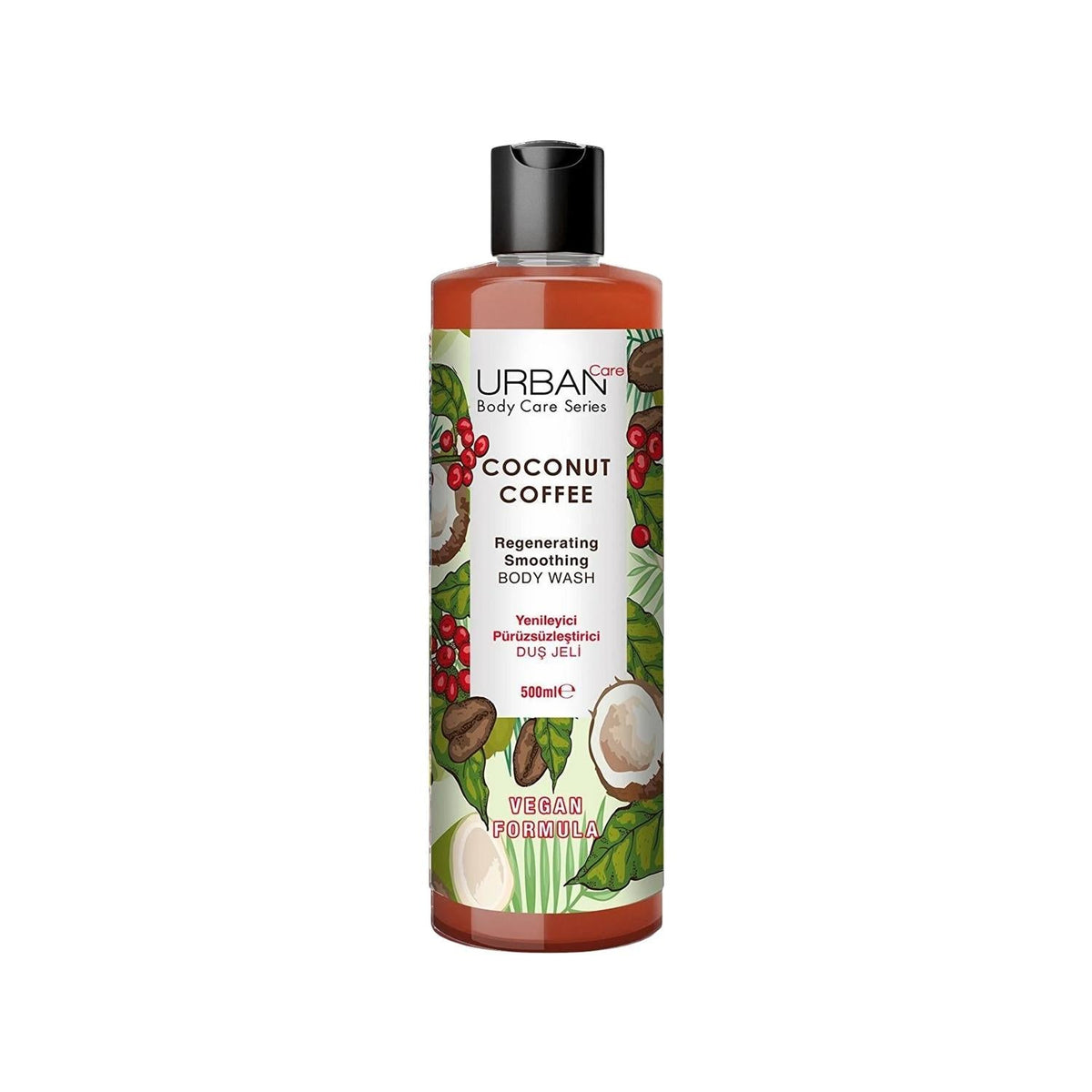 URBAN Care Coconut Coffee Shower Gel 500ml - Moisturizing & Smoothing Body Wash by Beauty Care Bag