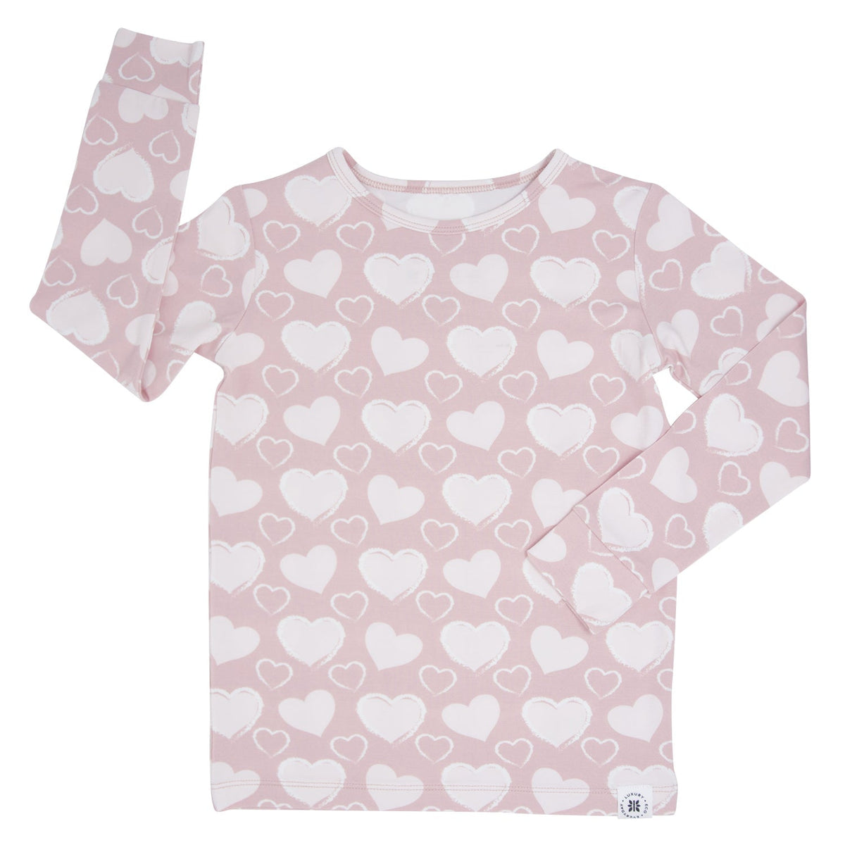 So Much Love Big Kid Pajama Set by Sweet Bamboo