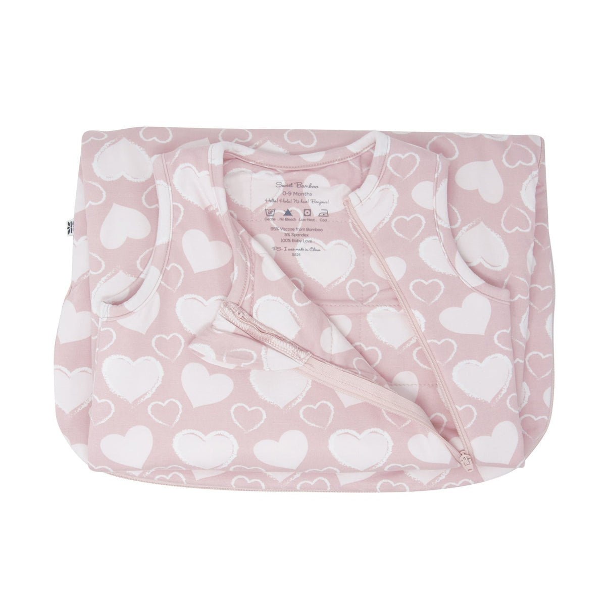 So Much Love Sleep Sack by Sweet Bamboo