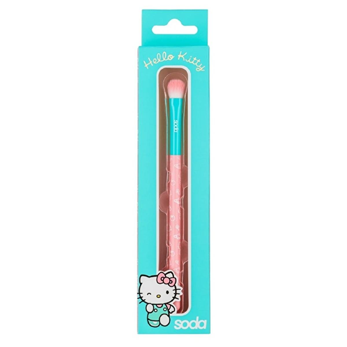 Soda Hello Kitty Makeup Brush - High-Quality Flat Brush for Flawless Makeup ApplicationMakeup BrushTorqelo.com