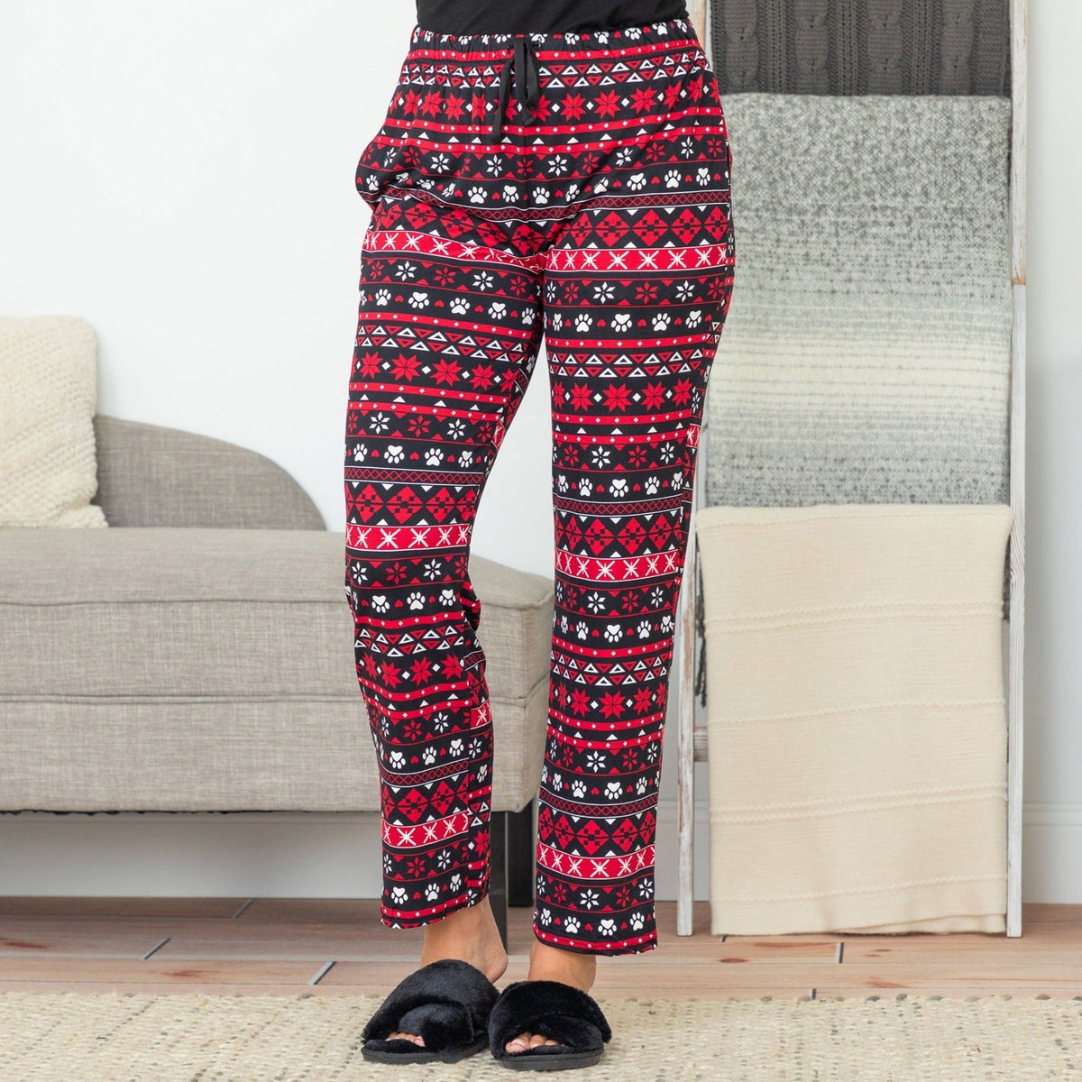 Soft Touch Traditional Nordic Paws Pajama SeparatesPajamasTorqelo.com