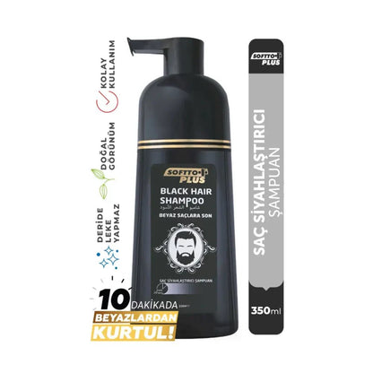 Softto Plus Black Hair Shampoo for Vibrant Dark Tones 350 mlHair CareTorqelo.com