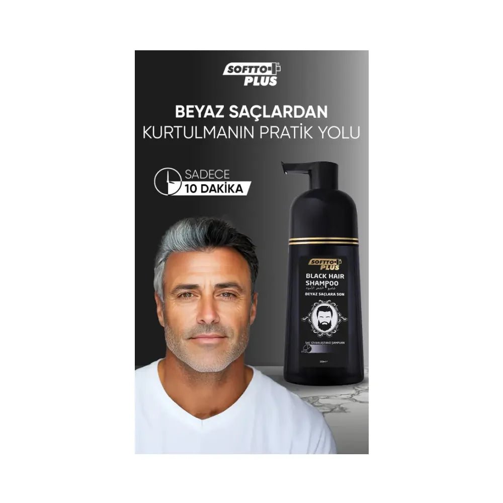 Softto Plus Black Hair Shampoo for Vibrant Dark Tones 350 mlHair CareTorqelo.com