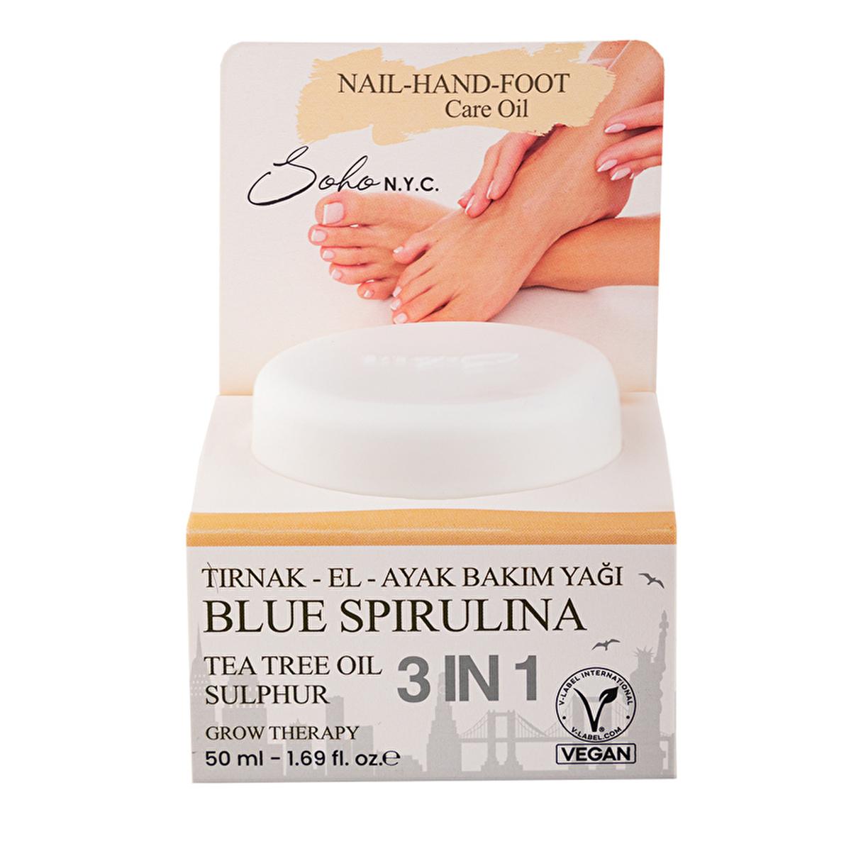 Soho N.Y.C. Spirulina Nail and Hand Care Oil - Nourishing, Dermatologically Tested, 1.69 fl ozFace CreamTorqelo.com