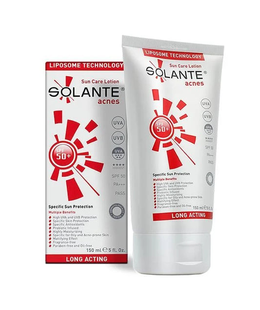 Solante Acnes SPF 50+ anti-acne sun lotion, 150 ml
