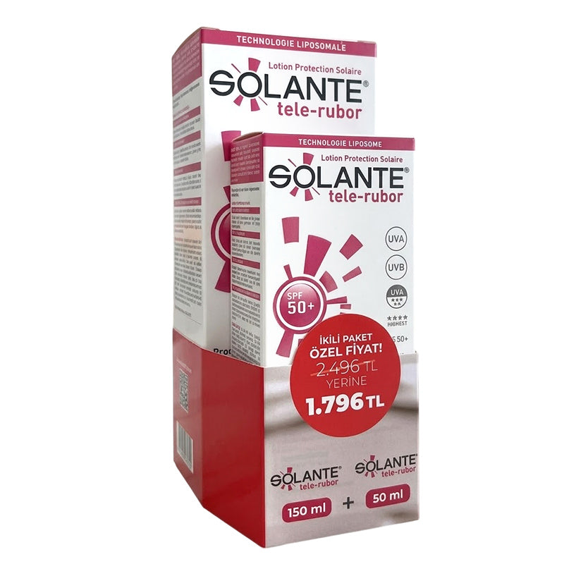 Solante Telerubor Sun Care Lotion SPF 50+ Duo Pack by Beauty Care Bag