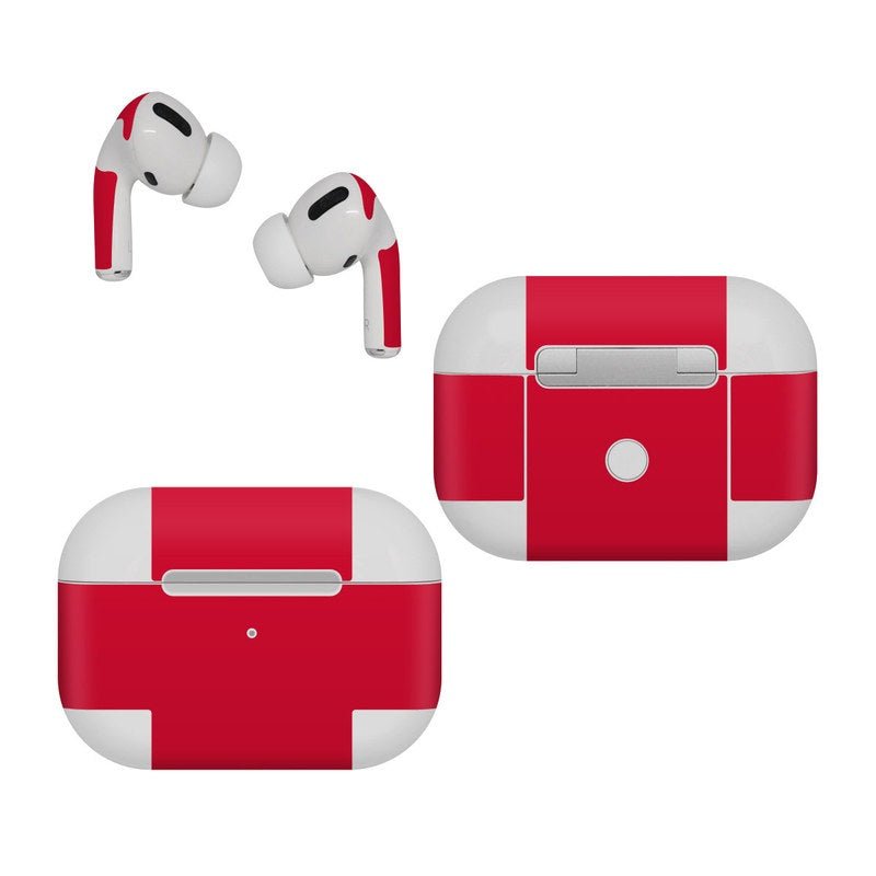 Solid State Red - Apple AirPods Pro SkinAudio SkinsTorqelo.com