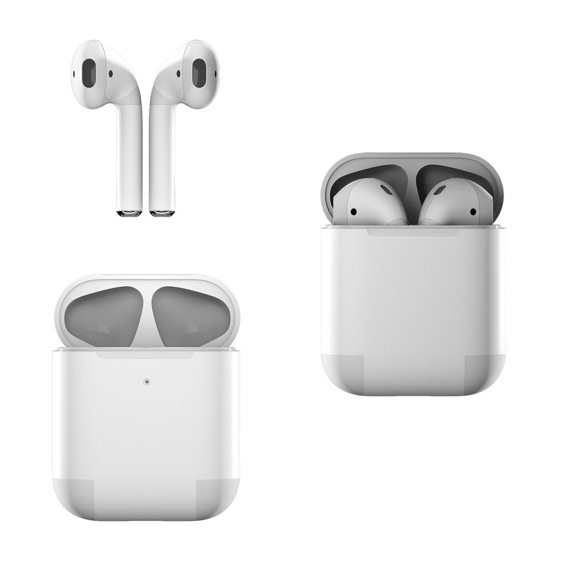 Solid State White - Apple AirPods SkinAudio SkinsTorqelo.com