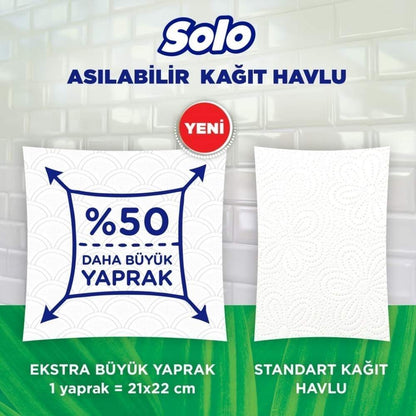 Solo Hangable Paper Towel High Absorbency Roll 1=7 by Beauty Care Bag