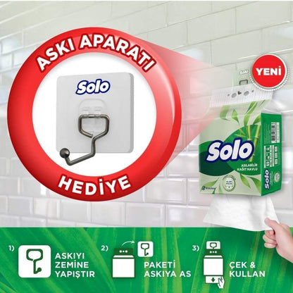 Solo Hangable Paper Towel High Absorbency Roll 1=7 by Beauty Care Bag