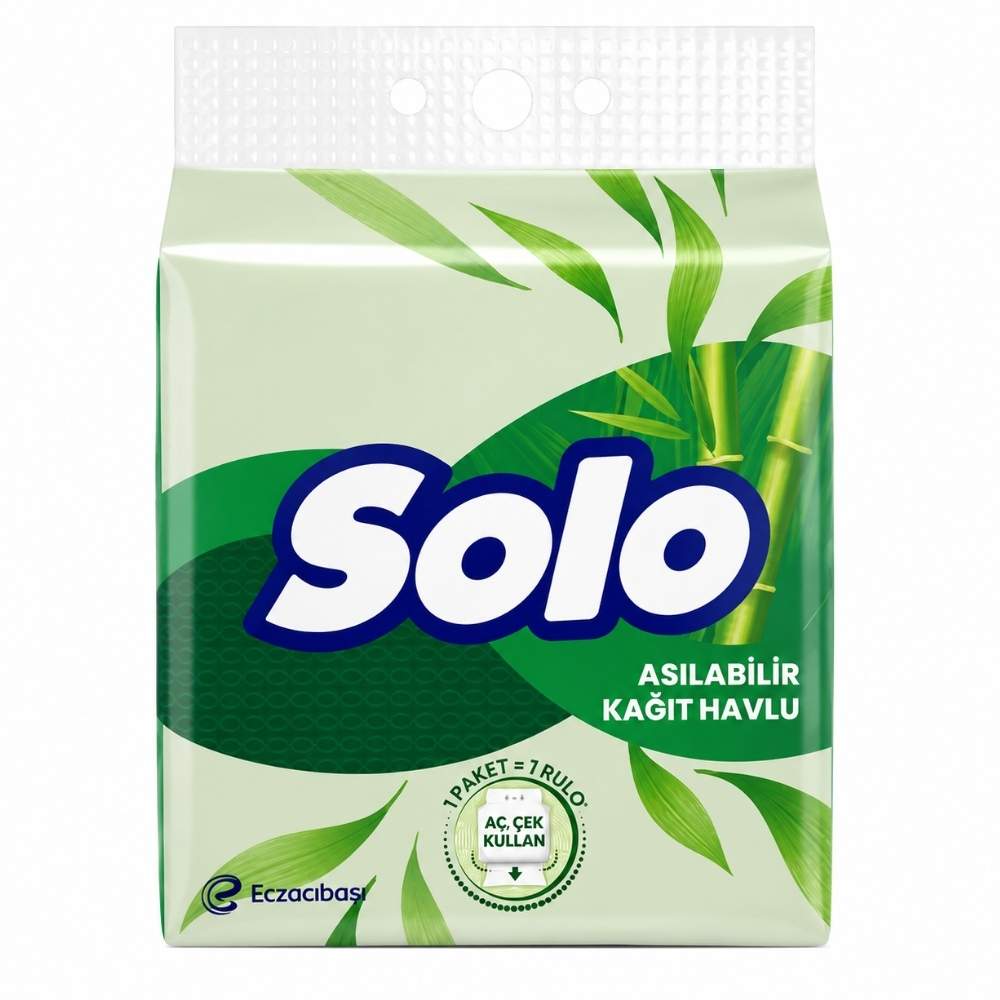 Solo Hangable Paper Towel High Absorbency Roll 1=7 by Beauty Care Bag