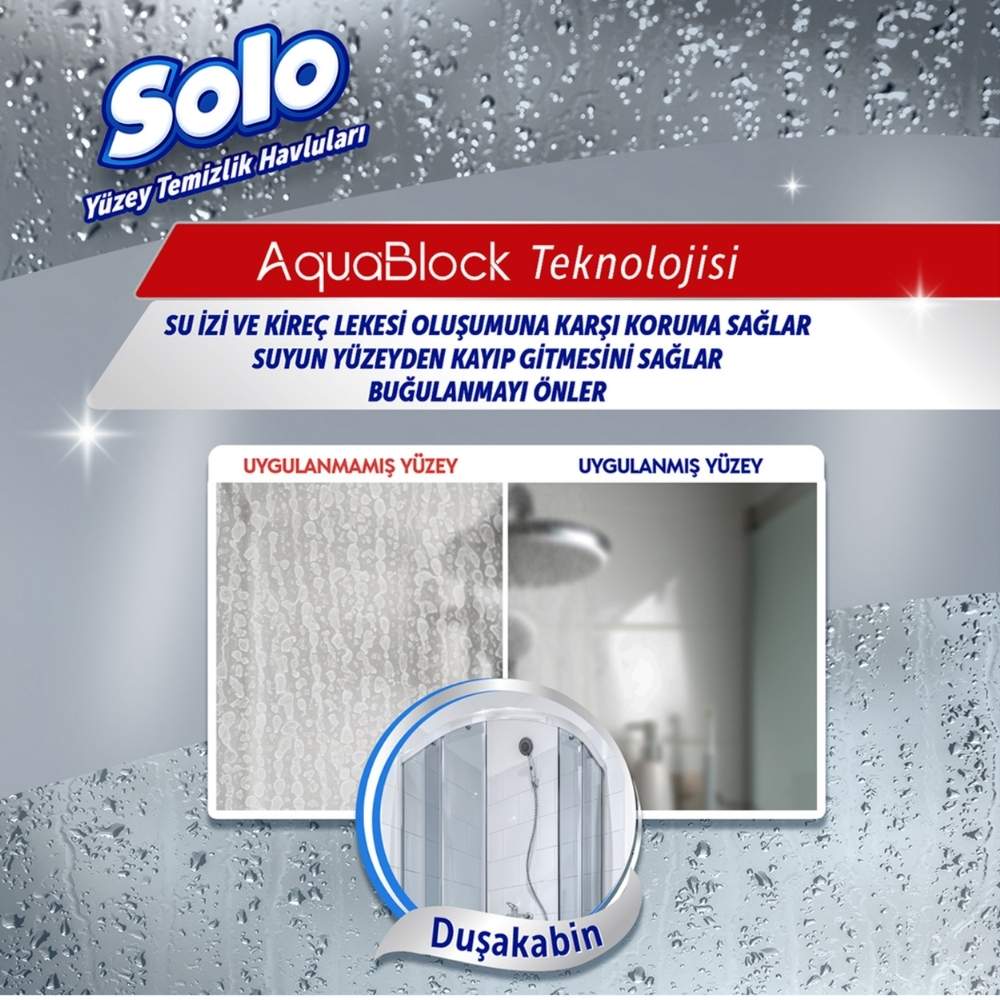 Solo Ultra Power Aquablock Surface Cleaning Wipes 30 Count by Beauty Care Bag