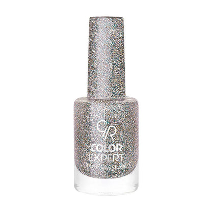 Golden Rose Color Expert Glitter Nail Polish 401, High Shine by Beauty Care Bag