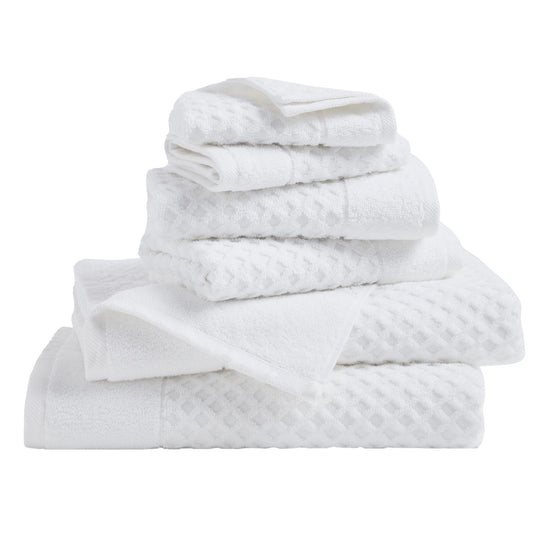 Cotton Diamond Waffle Weave Bath Towel Set - Grayson Collection by Great Bay Home