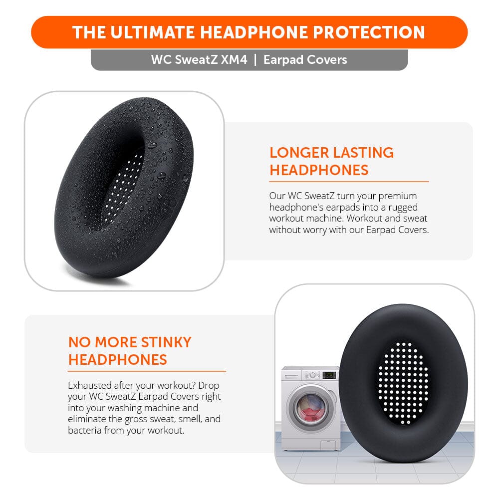 Sony WH-1000XM4 Earpad Sweat Covers - WC SweatZSweat CoversTorqelo.com