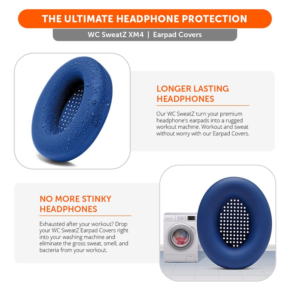 Sony WH-1000XM4 Earpad Sweat Covers - WC SweatZSweat CoversTorqelo.com