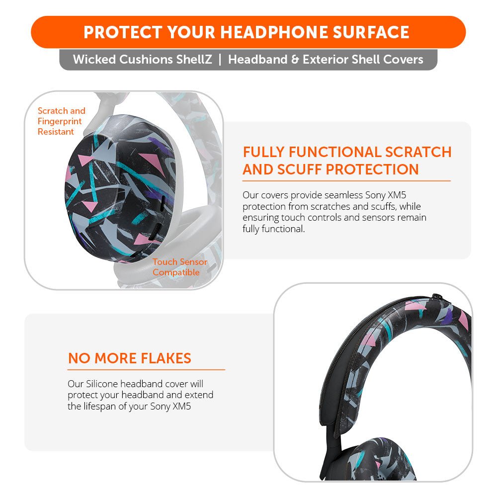 Sony XM5 Protective Shell Cover - WC ShellZ XM5Headphone CoversTorqelo.com